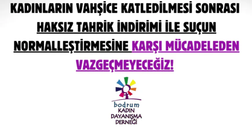 Bodrum Kadın Dayanışma Derneği'nden Pınar Gültekin Davası Kararına Tepki