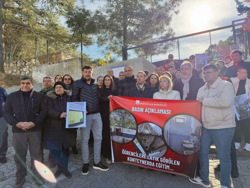 Bodrum’da Eğitimde Eşitsizlik Protestosu: Konteyner Sınıflara Tepki