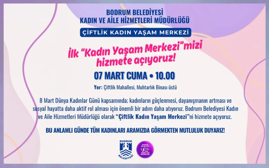 Belediyenin İlk Kadın Yaşam Merkezi Açılıyor