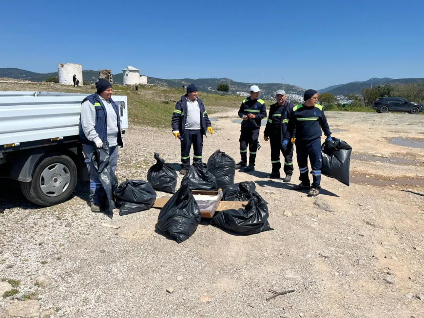 Bodrum Yaz Sezonuna Hazırlanıyor: Gümbet'te Kapsamlı Temizlik Operasyonu