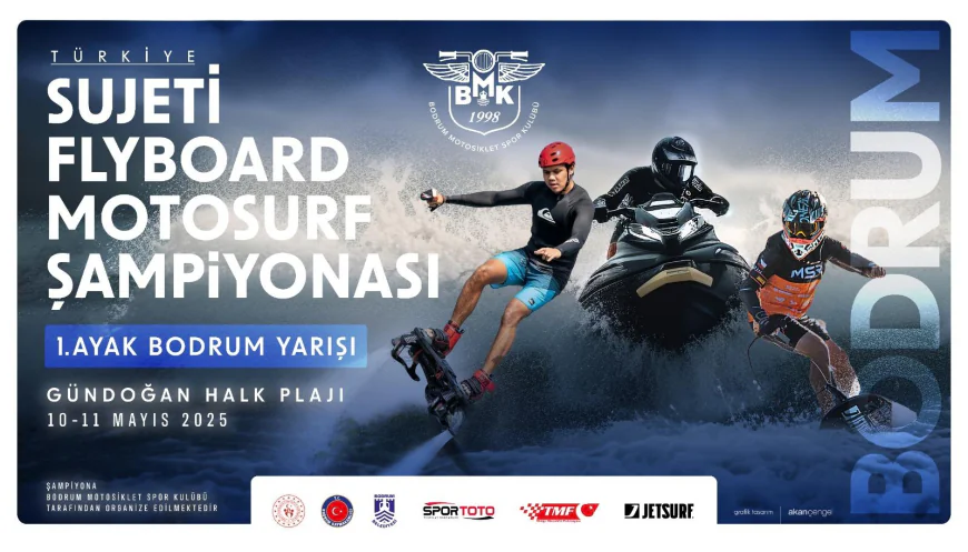 Bodrum’da Adrenalin Zirvede: Su Jeti, Flyboard ve Jet Surf Yarışları 10-11 Mayıs’ta Başlıyor!