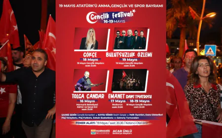 19 Mayıs ‘Marmaris Gençlik Festivali’ İle Taçlanacak