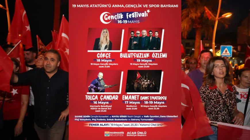 19 Mayıs ‘Marmaris Gençlik Festivali’ İle Taçlanacak