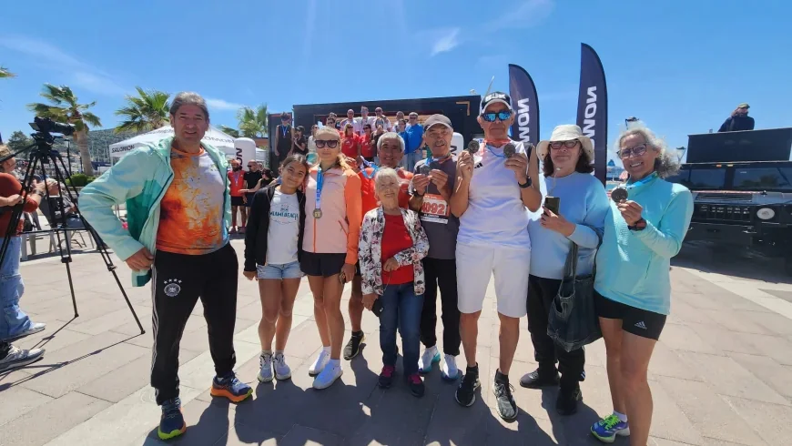 Bodrumlu Atletlerden Çeşme Maratonu’nda Madalya Yağmuru