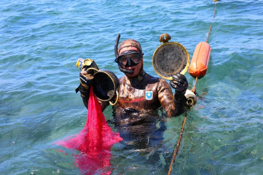 Denize En Çok Mavi Yakışır  Bodrum’da Deniz Dibi Temizliği Bitez Etabıyla Devam Etti