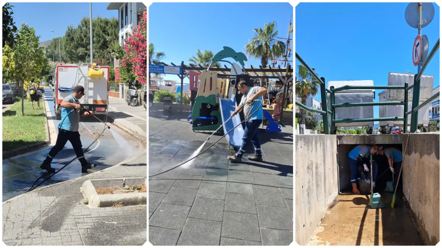 Marmaris’te Yaz Temizliği Hız Kazandı: Ekipler 7/24 Sahada