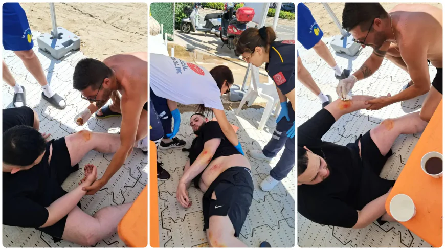 Marmaris’te Trafik Kazası: Yaralı Turiste İlk Müdahale Cankurtarandan