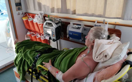 Kos Adası’ndan Bodrum’a Tıbbi Tahliye: Alman Hasta Deniz Ambulansıyla Getirildi