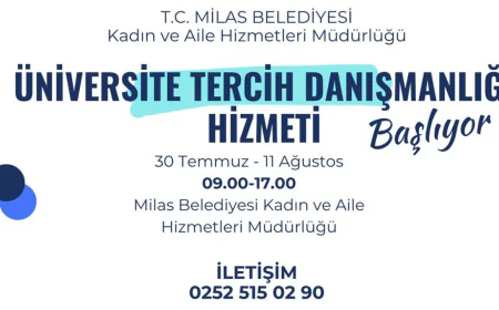Milas Belediyesi’nden Üniversite Adaylarına Ücretsiz Tercih Desteği