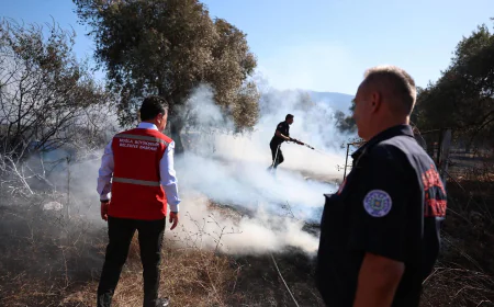 Muğla İtfaiyesinden Artan Sıcaklar Sonrası Yangın Uyarısı