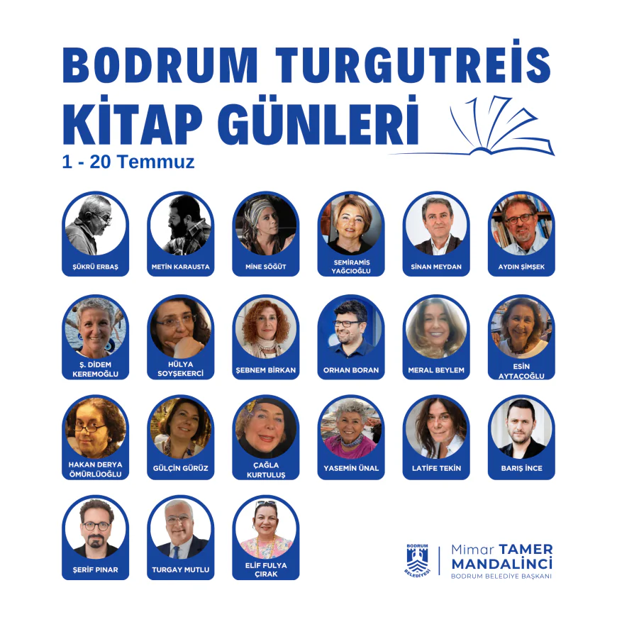 Turgutreis’te Kitap ve Şiir Dolu Günler Başladı: Turgutreis Kitap Günleri 20 Temmuz’a Kadar Sürecek