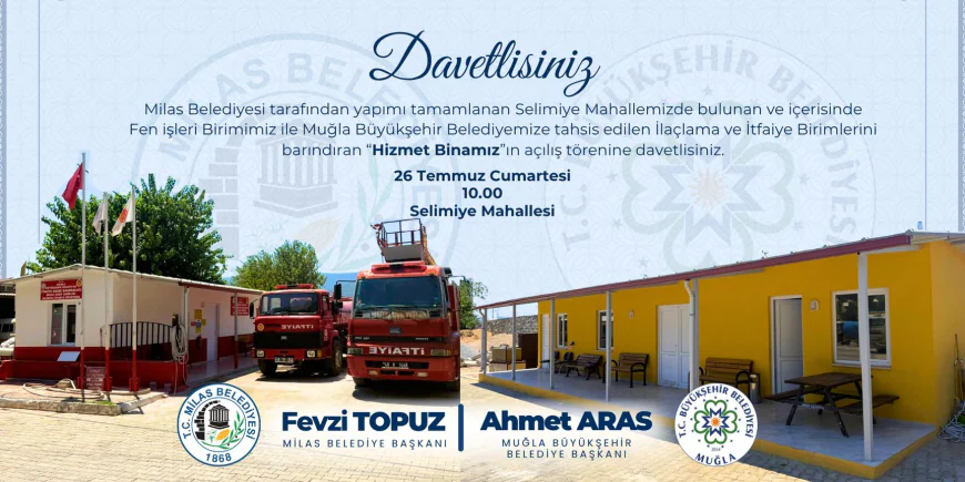 Milas Belediyesi’nden Selimiye’ye Yeni Hizmet Binası
