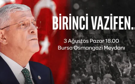 İYİ Parti Genel Başkanı Müsavat Dervişoğlu Bursa’da Milletle Buluşacak