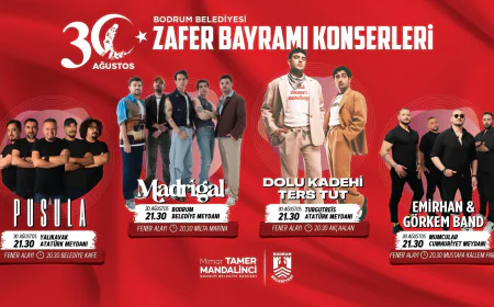 30 Ağustos Zafer Bayramı Bodrum’da Dört Noktada Coşkuyla Kutlanacak