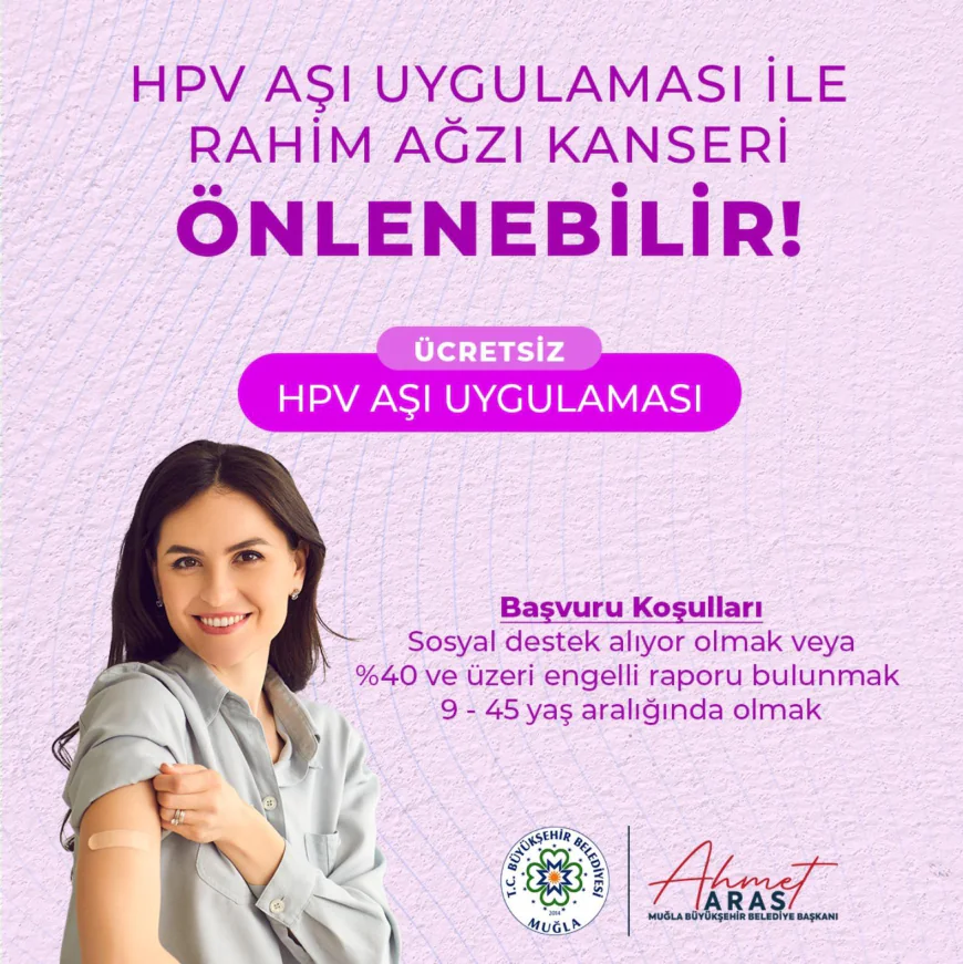 Büyükşehir’den Kadın Sağlığına Destek: Ücretsiz HPV Aşısı Başvuruları Başladı