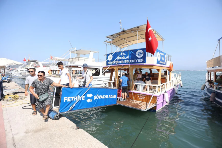 Muğla Büyükşehir’den Fethiye-Şövalye Adası Yolcu Motoru Seferleri Başladı