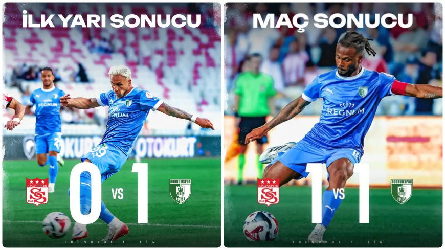 Sivasspor ile Sipay Bodrum FK 1-1 Berabere Kaldı