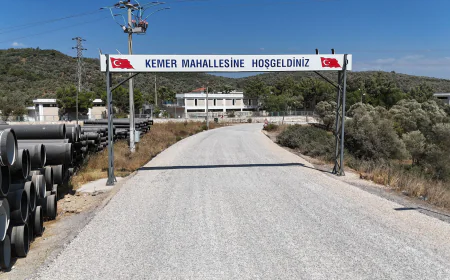 Muğla Büyükşehir Belediyesi’nden Kemer Ve Tepecik Mahallelerini Birbirine Bağlayan Yolda 7,8 Milyon TL’lik Yatırım