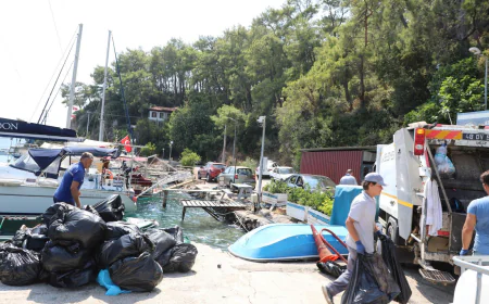 Muğla Büyükşehir Belediyesi Gökova Ve Göcek’te 31 Bin Kilogram Atık Topladı