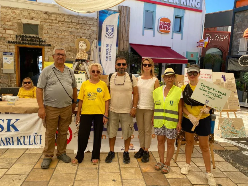 Dünya Temizlik Gününde Bodrum’da Sigara İzmariti Kirliliğine Dikkat Çekildi