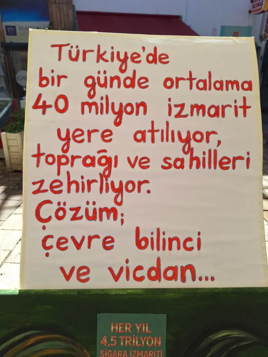 Dünya Temizlik Gününde Bodrum’da Sigara İzmariti Kirliliğine Dikkat Çekildi