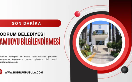 Bodrum Belediyesi Meclis Üyesi Hakkındaki Soruşturmaya İlişkin Resmi Açıklama