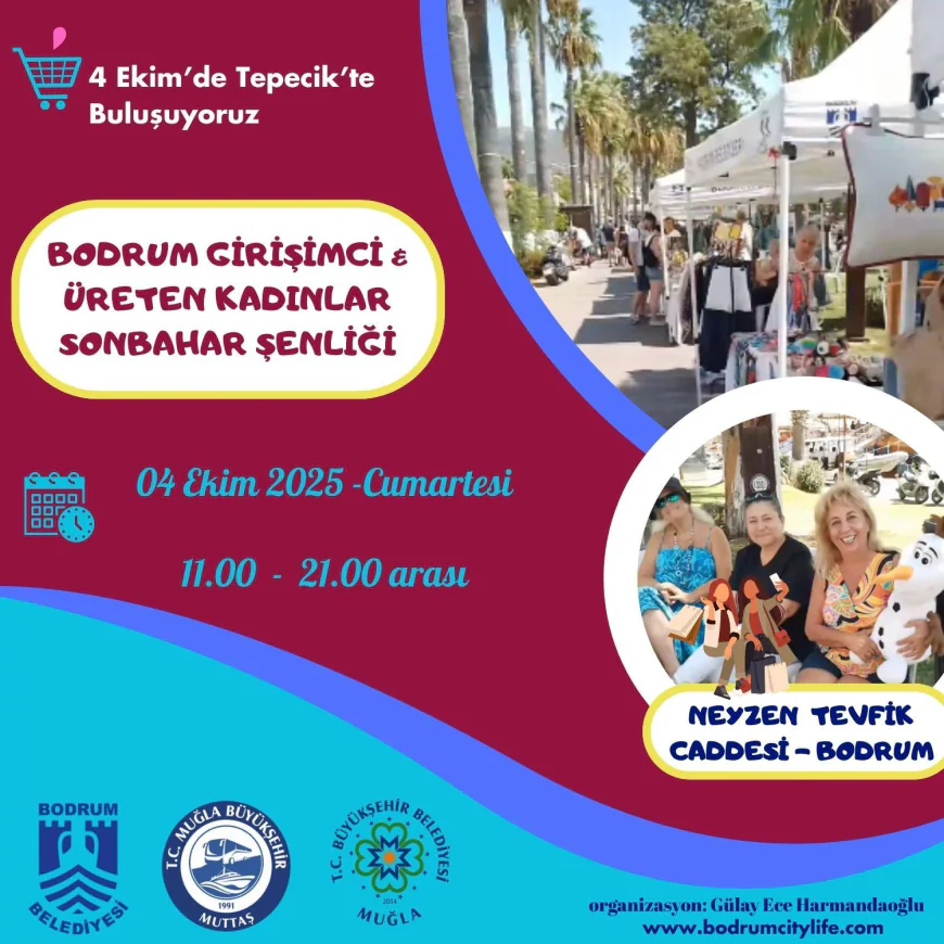 Bodrum Girişimci ve Üreten Kadınlar Etkinliği 4 Ekim’de Başlıyor