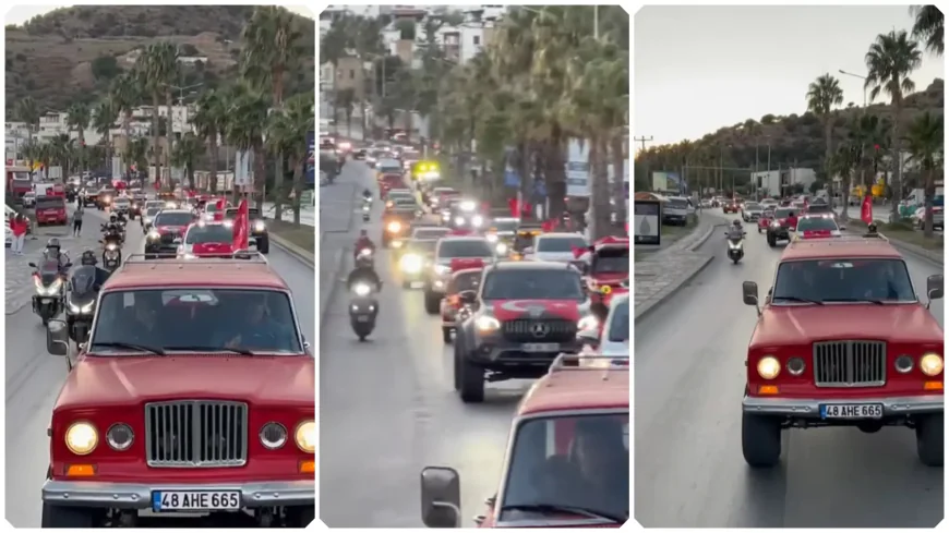 BODOFF’tan 100 Araçla Muhteşem Cumhuriyet Bayramı Korteji