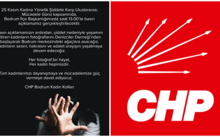 Chp Bodrum Kadın Kolu – 25 Kasım Çağrısı