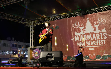 Marmaris Yeni Yıl Festivali Josh Island Konseriyle Coşkuyu Zirveye Taşıdı