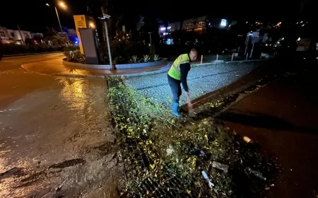 Kamuoyu Bilgilendirmesi: Bodrum’da Ani Sağanak Hayatı Olumsuz Etkiledi