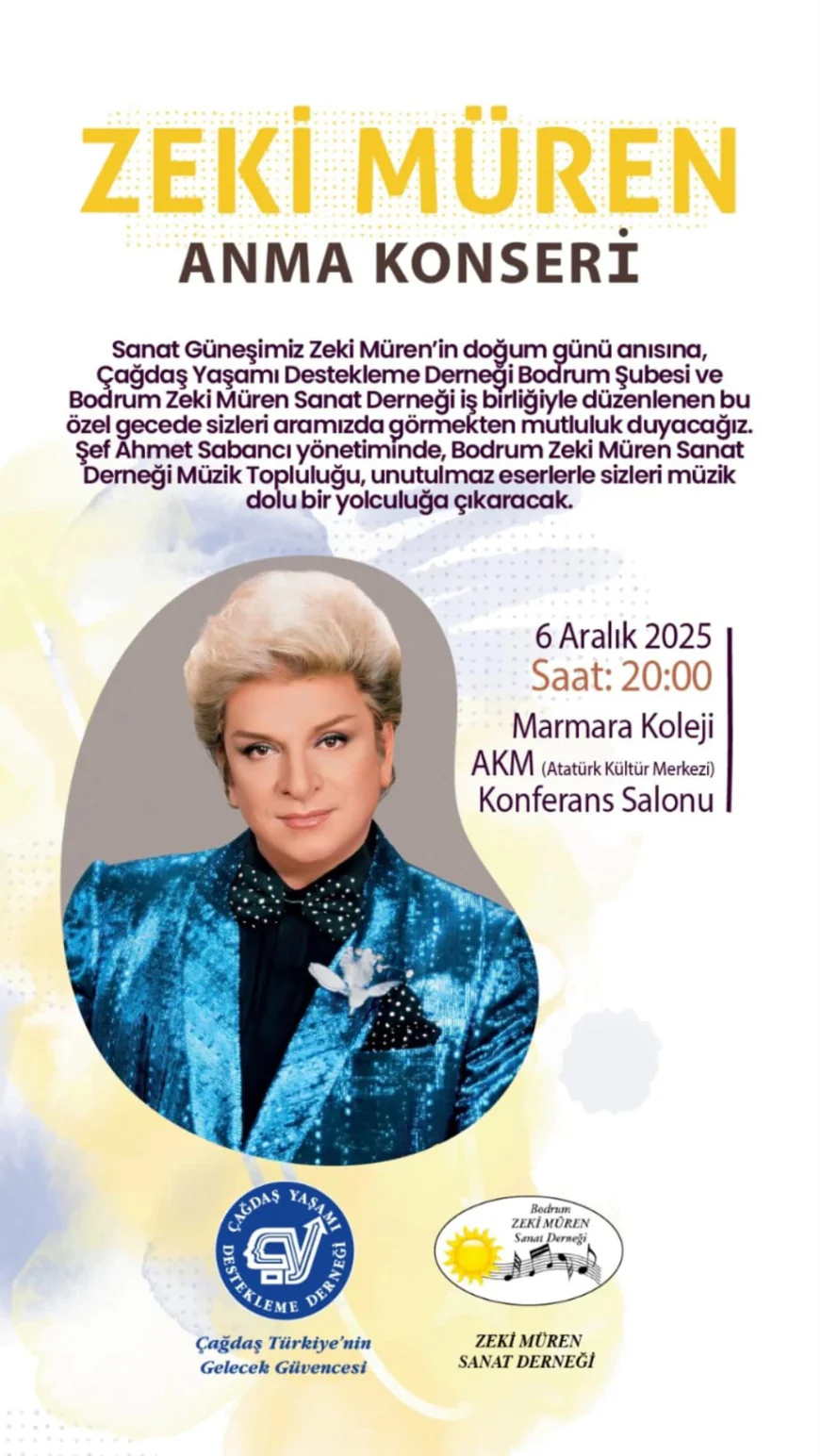 Zeki Müren’in Doğum Gününde Bodrum’da Anma Konseri Düzenleniyor
