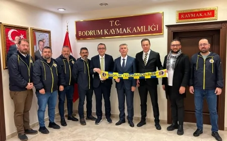 Bodrum Fenerbahçeliler Derneği’nden Kaymakam Ali Sırmalı’ya Ziyaret