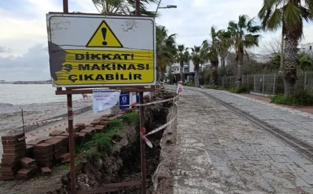 Turgutreis Sahil Güvenlik Limanı’nda Altyapı Mesaisi: Elektrik Hattı İçin İlk Kazma Vuruldu