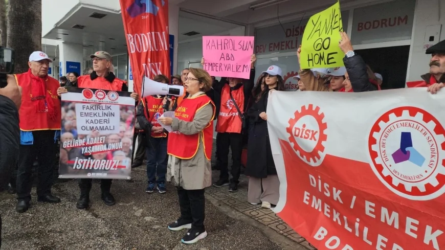 DİSK Devrimci Emekli Sen Bodrum Şubesi’nden Venezuela İle Dayanışma Ve ABD Emperyalizmine Protesto