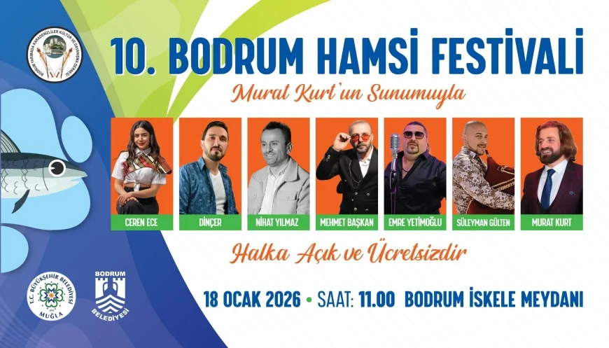 10. Bodrum Hamsi Festivali 18 Ocak’ta Bodrumlularla Buluşuyor