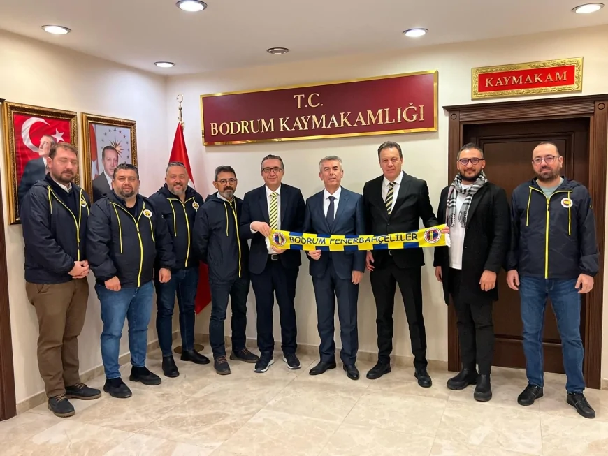 Bodrum Fenerbahçeliler Derneği’nden Kaymakam Ali Sırmalı’ya Ziyaret