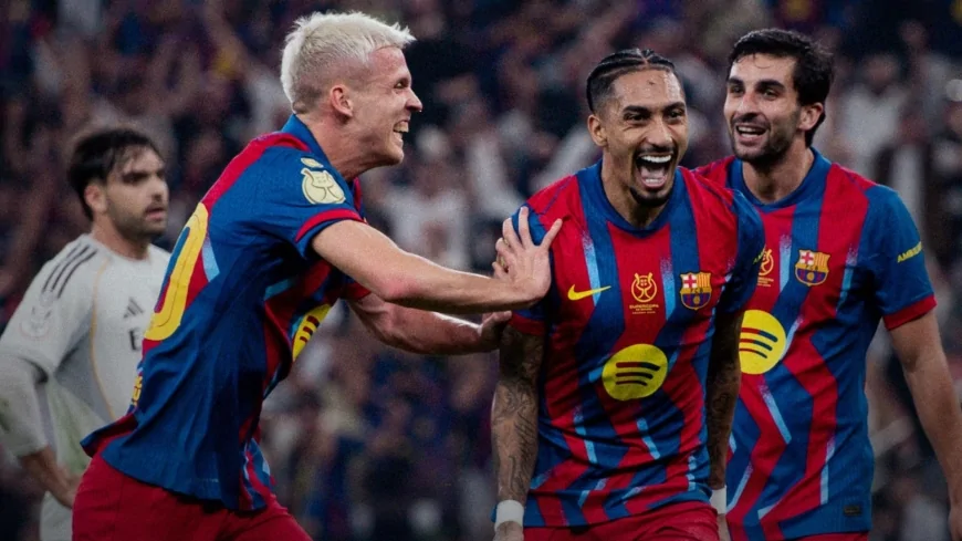 El Clasico’da Süper Kupa Barcelona’nın: Real Madrid’i 3-2 Mağlup Etti