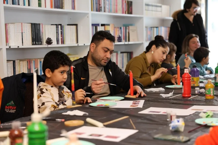 Bodrum Belediyesi’nden Üç Kuşağı Buluşturan Etkinlik: Çocuklar Ve Aileler Mum Boyama Atölyesinde Eğlendi