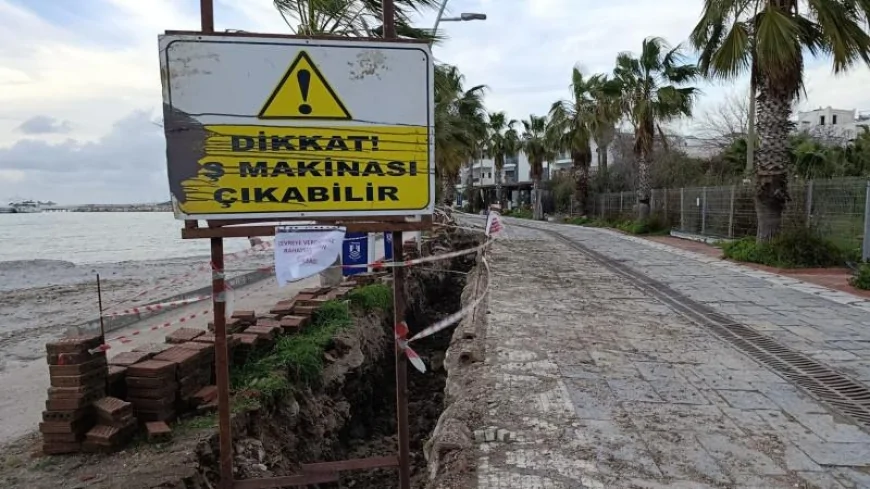 Turgutreis Sahil Güvenlik Limanı’nda Altyapı Mesaisi: Elektrik Hattı İçin İlk Kazma Vuruldu