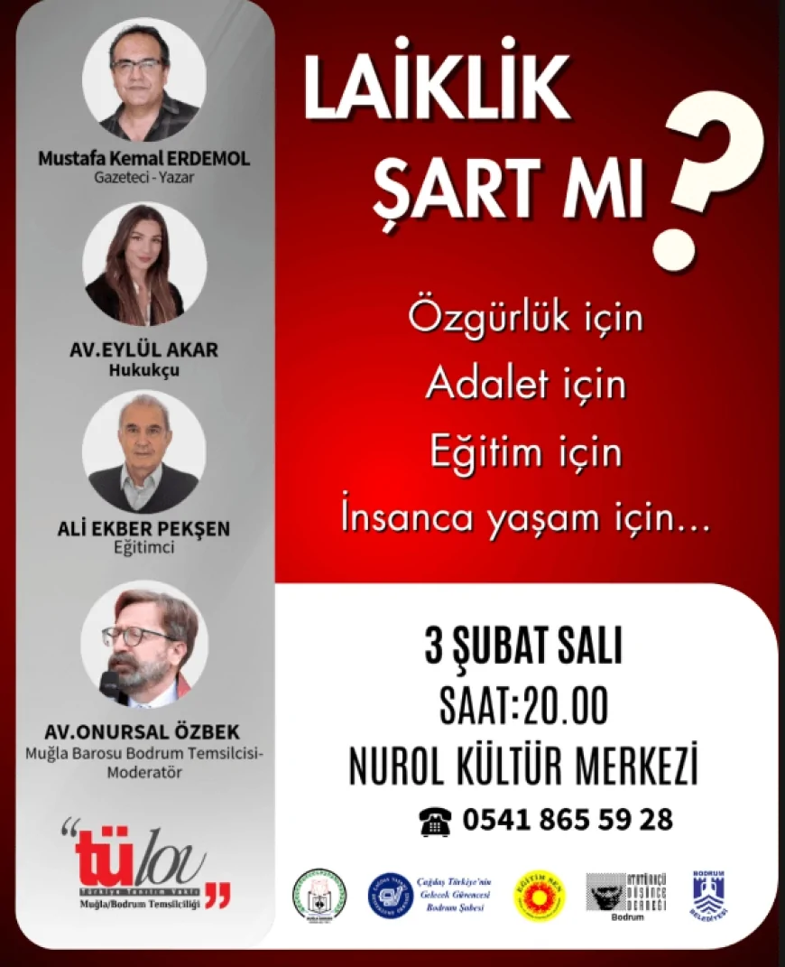 Bodrum’da Tarihi Buluşma: Ünlü İsimler Laiklik Zirvesi İçin Tek Yürek Oluyor!