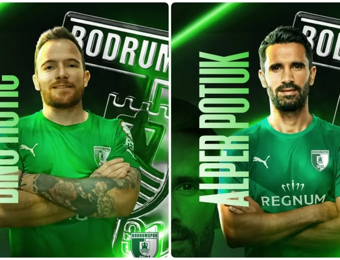 Bodrum FK Transferde Hız Kesmiyor: Alper Potuk ve Dino Hotic İmzayı Attı