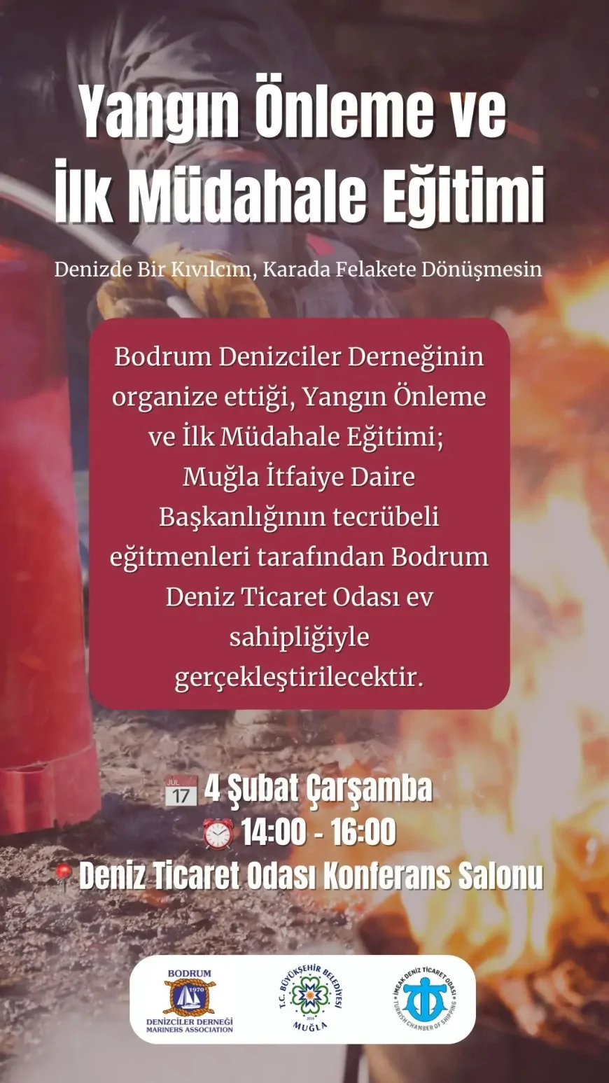 Bodrum'da Tekne Yangınlarına Karşı Dev Önlem! Denizciler İçin Hayati Eğitim Başlıyor