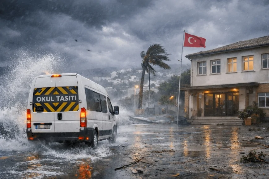 Bodrum'da Okullar Tatil Edildi: 12 Şubat 2026 Perşembe Günü Eğitime Ara Verildi