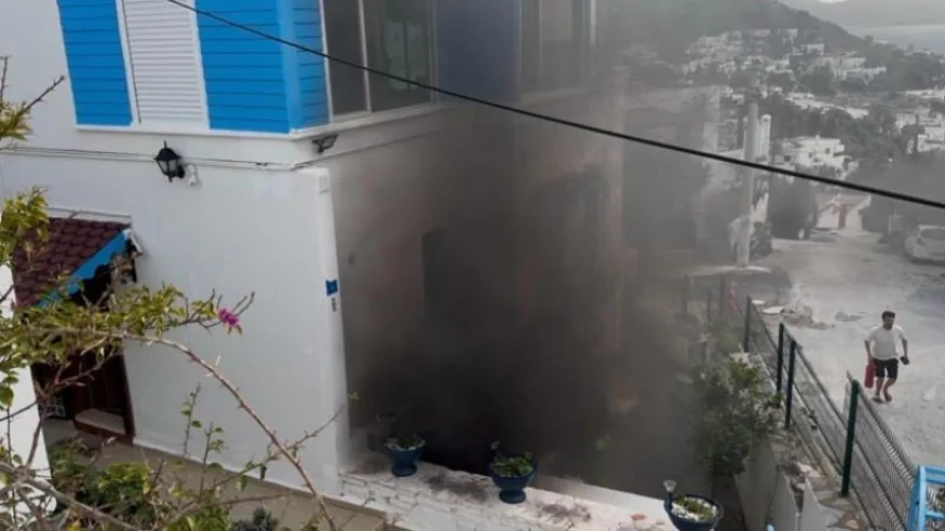 Bodrum Kumbahçe’de Korkutan Yangın: İki Dairede Klimalar Alev Aldı