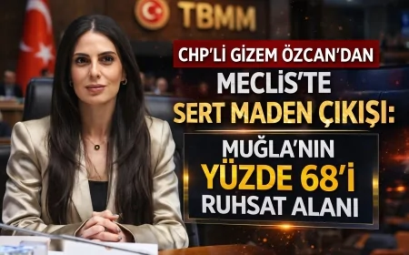 CHP’li Gizem Özcan’dan Meclis’te Sert Maden Çıkışı: Muğla’nın Yüzde 68’i Ruhsat Alanı