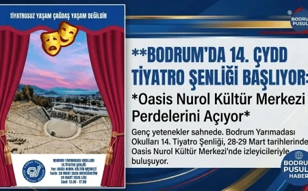 Bodrum’da 14. ÇYDD Tiyatro Şenliği Başlıyor: Oasis Nurol Kültür Merkezi Perdelerini Açıyor