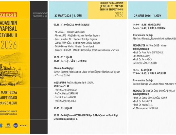 Bodrum’un Geleceği Masaya Yatırılıyor: Çevresel Ve Yapısal Gelecek Sempozyumu Başlıyor