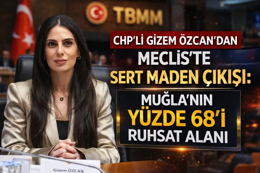 CHP’li Gizem Özcan’dan Meclis’te Sert Maden Çıkışı: Muğla’nın Yüzde 68’i Ruhsat Alanı