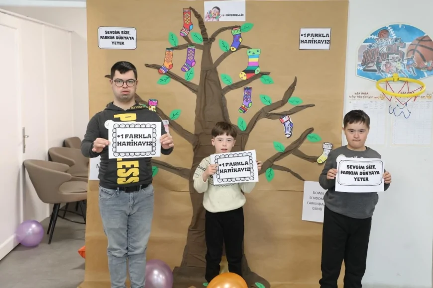 Muğla Büyükşehir Belediyesi’nden 21 Mart Down Sendromu Farkındalık Etkinliği: Renklerle Fark Yarattılar